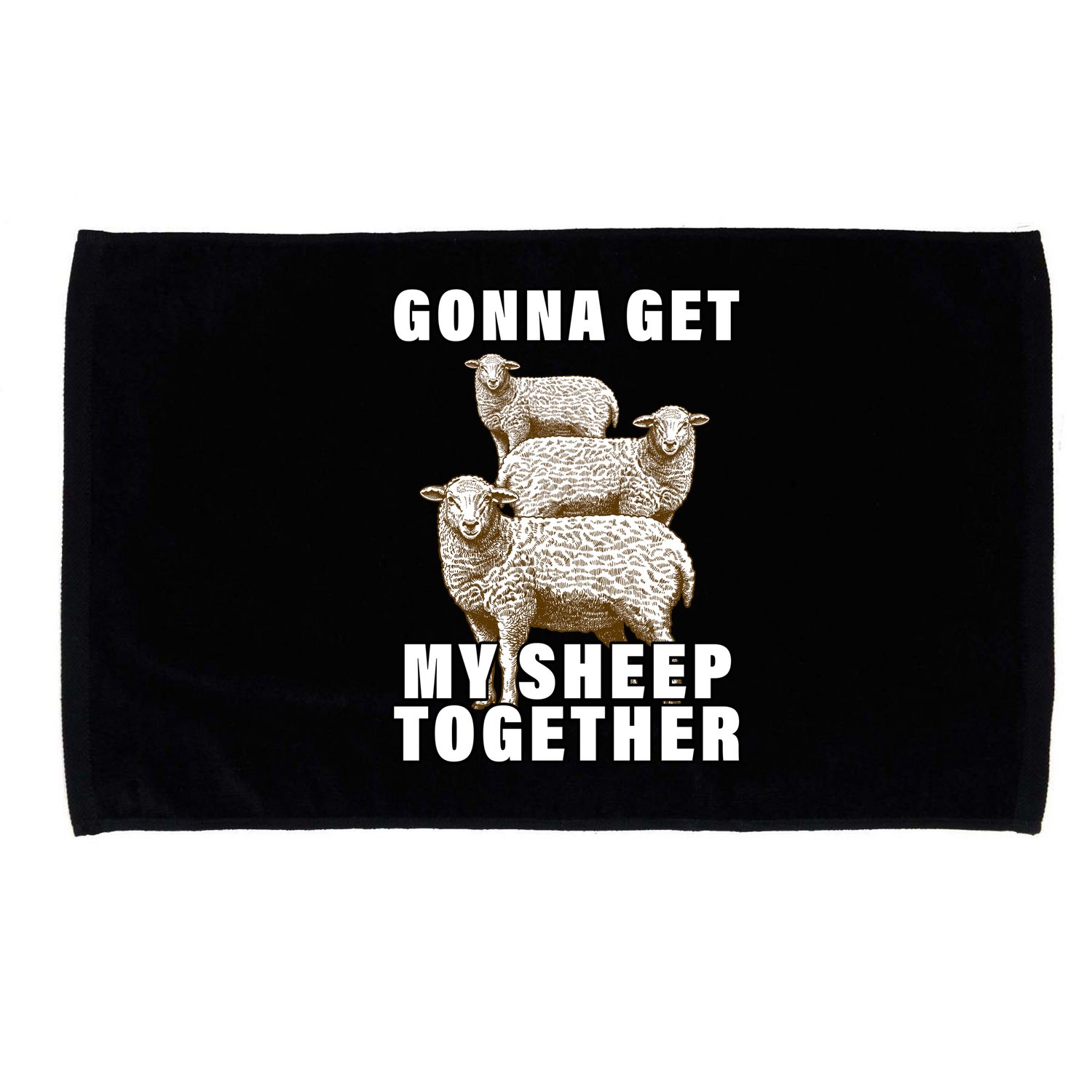 Gonna Get My Sheep Together Microfiber Hand Towel