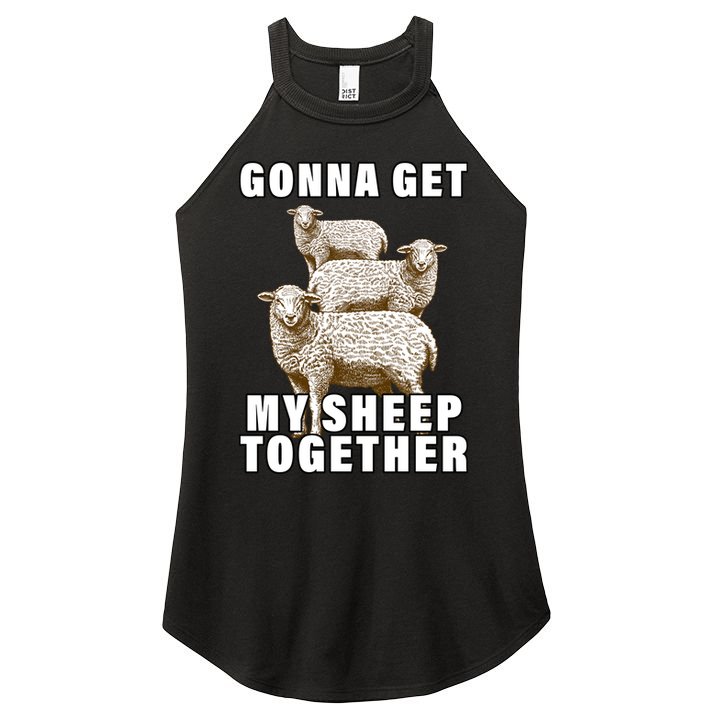 Gonna Get My Sheep Together Women's Perfect Tri Rocker Tank