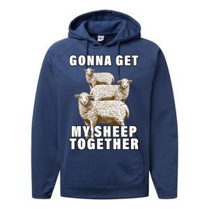 Gonna Get My Sheep Together Performance Fleece Hoodie