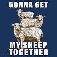 Gonna Get My Sheep Together Drawstring Bag