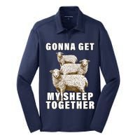 Gonna Get My Sheep Together Silk Touch Performance Long Sleeve Polo