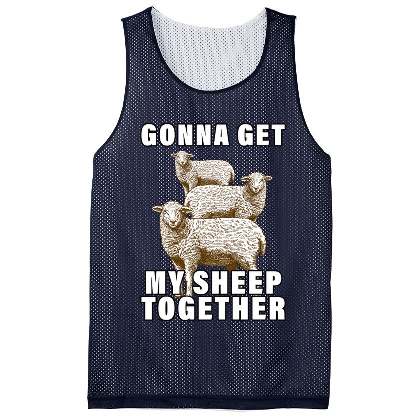 Gonna Get My Sheep Together Mesh Reversible Basketball Jersey Tank