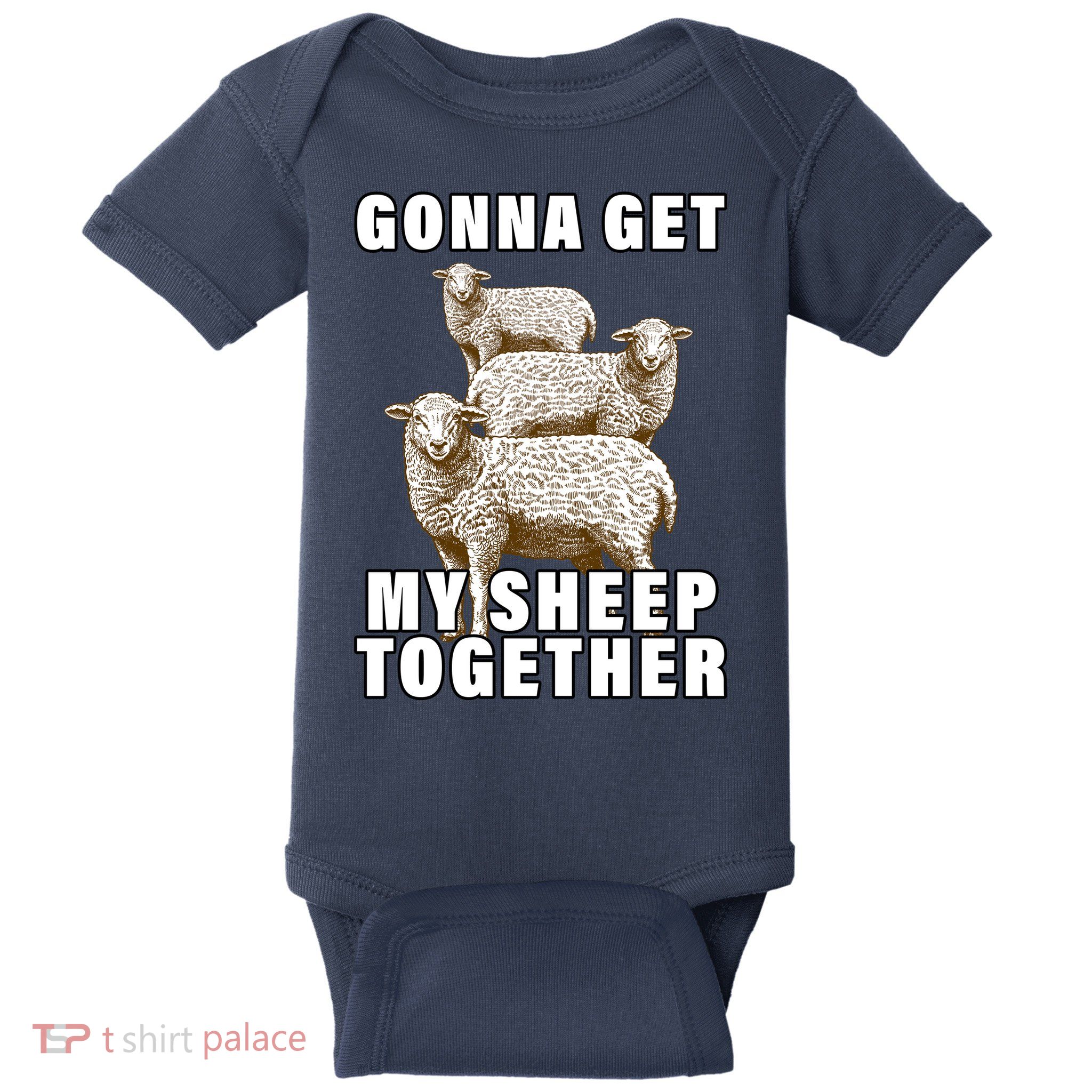 Gonna Get My Sheep Together Baby Bodysuit