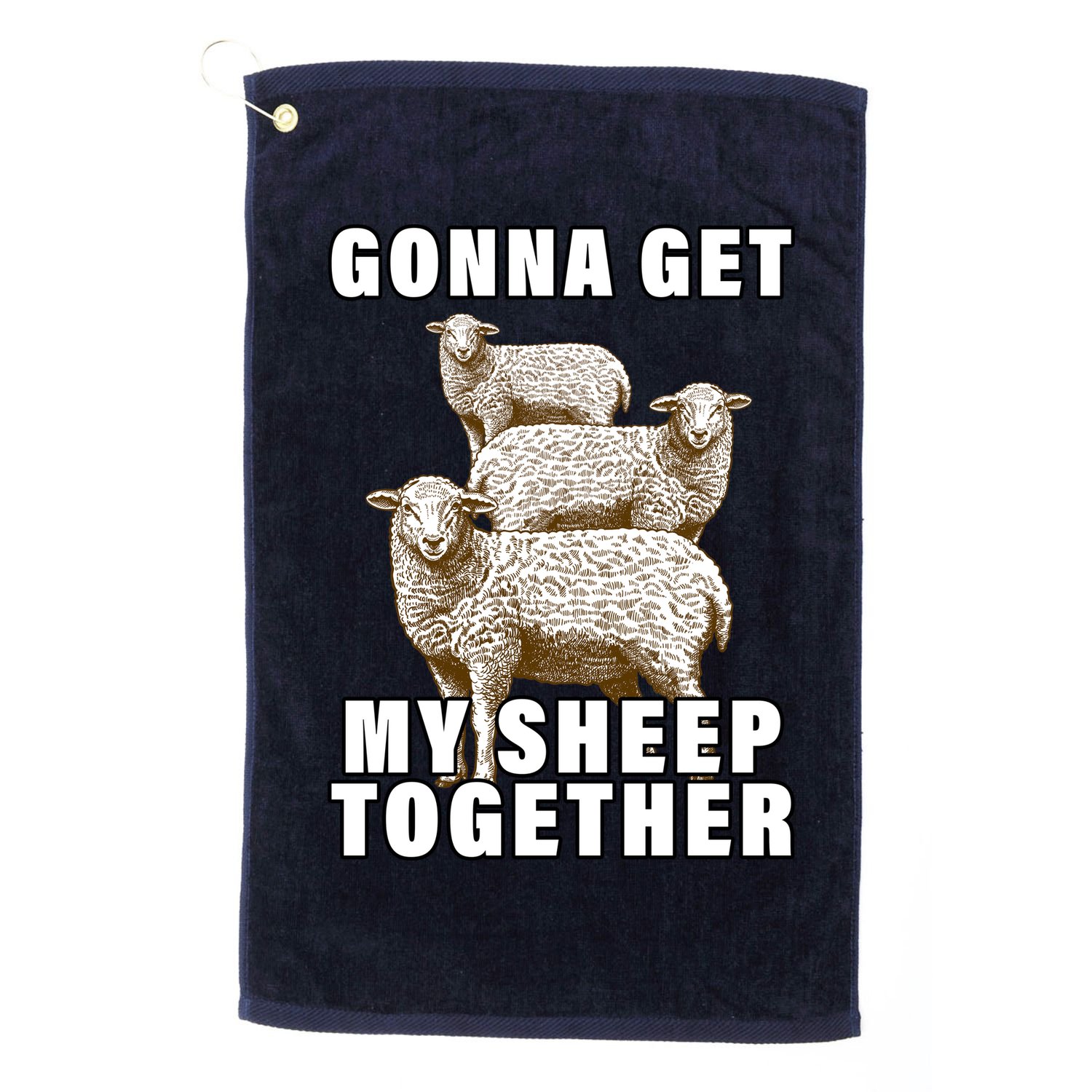 Gonna Get My Sheep Together Golf Towel