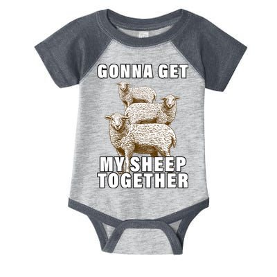 Gonna Get My Sheep Together Infant Baby Jersey Bodysuit