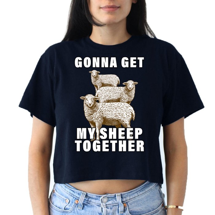 Gonna Get My Sheep Together Crop Top