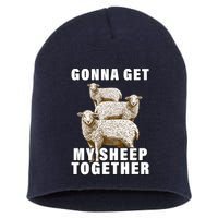 Gonna Get My Sheep Together Short Acrylic Beanie