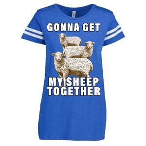 Gonna Get My Sheep Together Enza Ladies Jersey Football T-Shirt