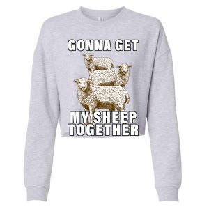 Gonna Get My Sheep Together Cropped Pullover Crew