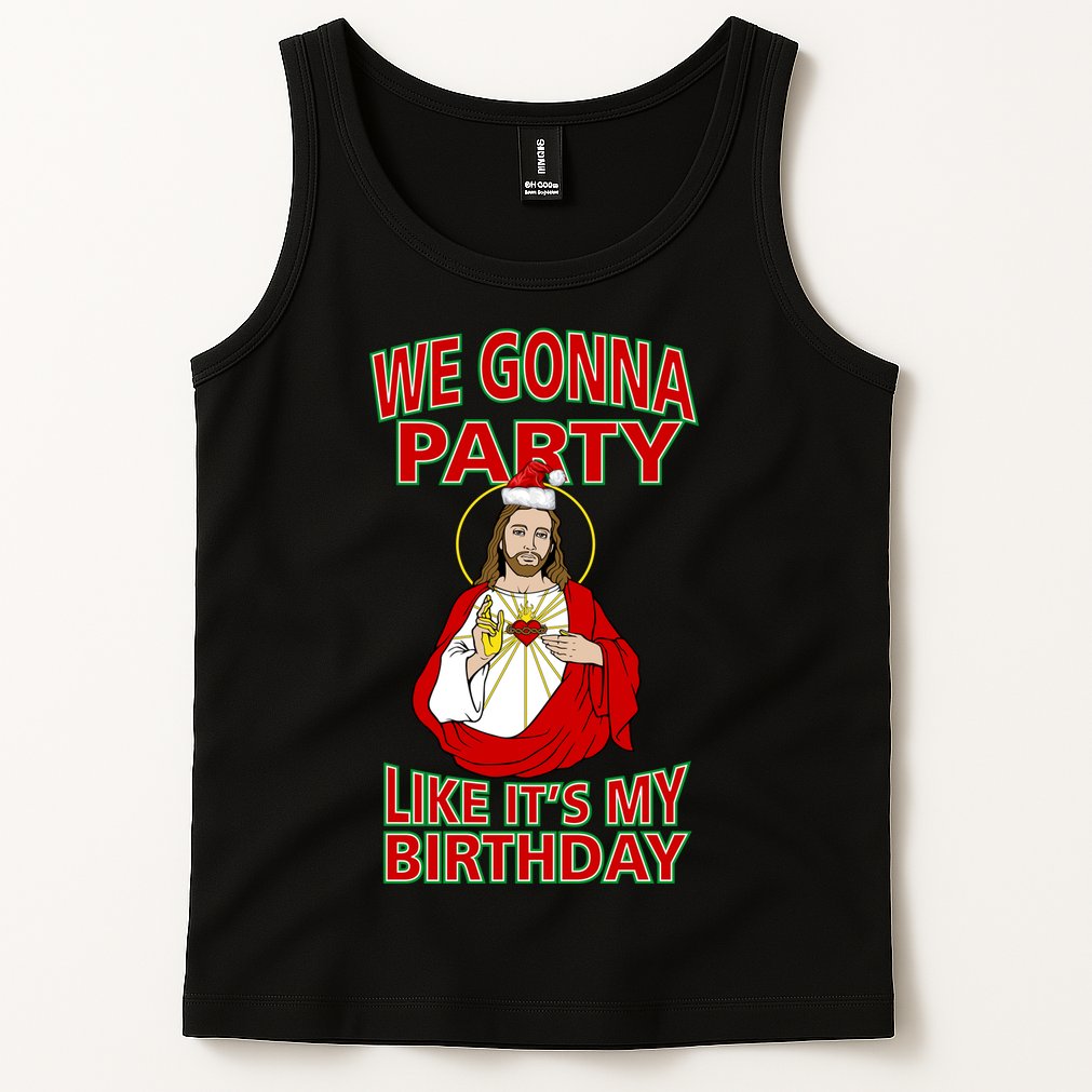 Gonna Party Like It's My Birthday Jesus Tank Top