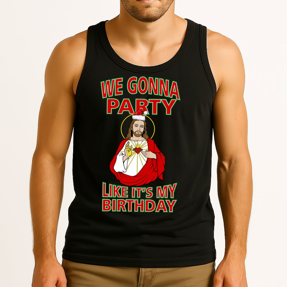 Gonna Party Like It's My Birthday Jesus Tank Top