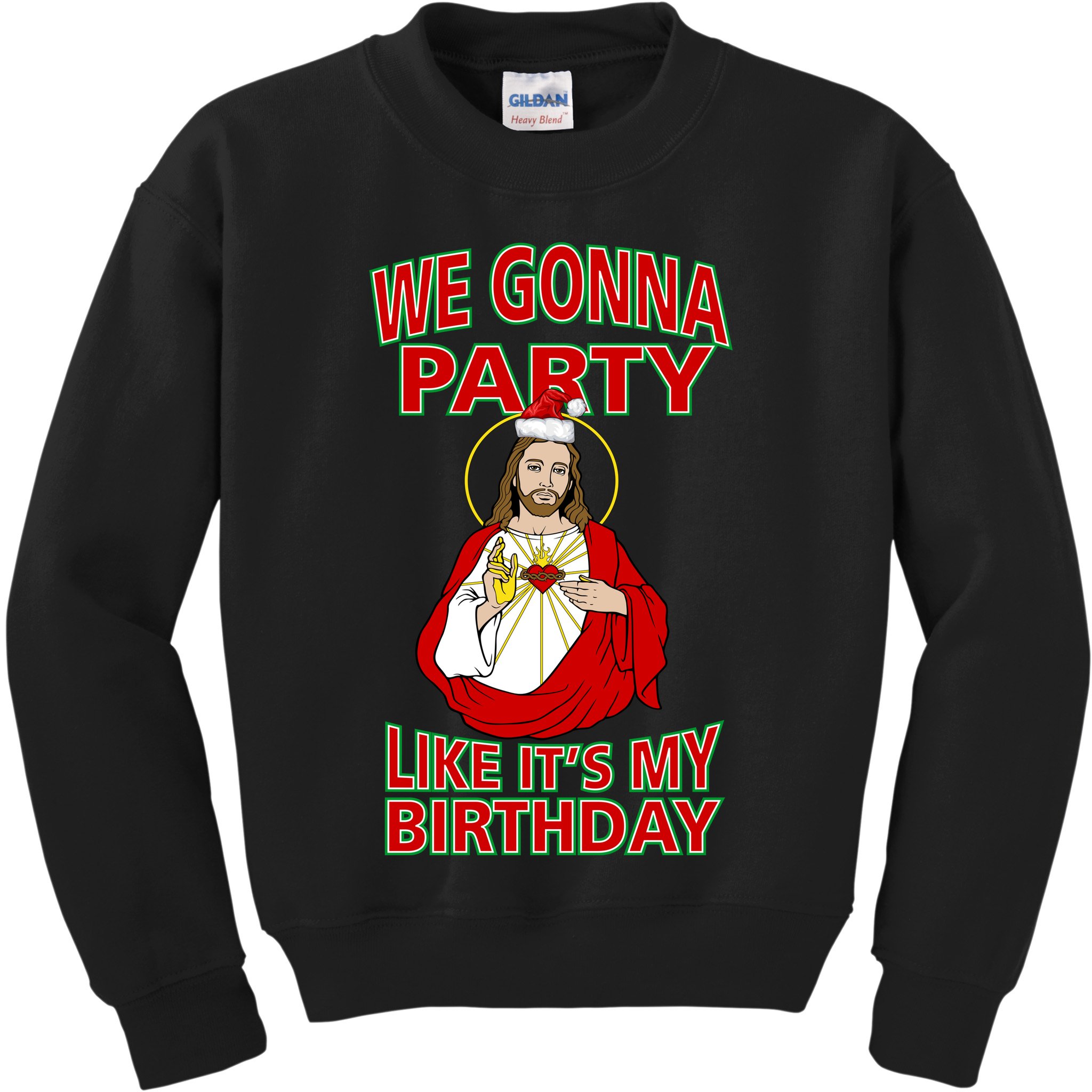 Gonna Party Like It's My Birthday Jesus Kids Sweatshirt