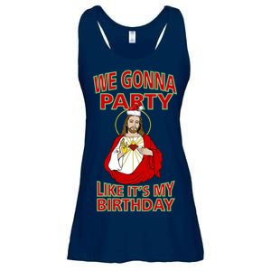 Gonna Party Like It's My Birthday Jesus Ladies Essential Flowy Tank