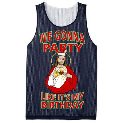 Gonna Party Like It's My Birthday Jesus Mesh Reversible Basketball Jersey Tank