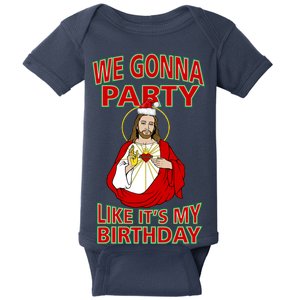 Gonna Party Like It's My Birthday Jesus Baby Bodysuit