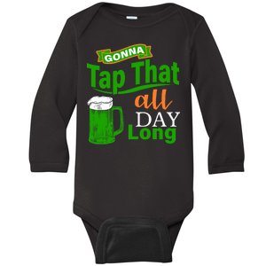 Gonna Tap That All Day Long Baby Long Sleeve Bodysuit