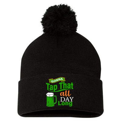 Gonna Tap That All Day Long Pom Pom 12in Knit Beanie
