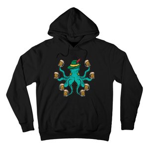 German Octopus Oktoberfest Funny Bavarian Festival Women Hoodie