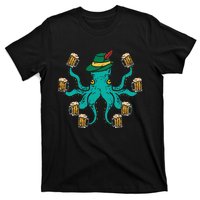 German Octopus Oktoberfest Funny Bavarian Festival Women T-Shirt