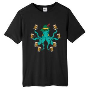 German Octopus Oktoberfest Funny Bavarian Festival Women Tall Fusion ChromaSoft Performance T-Shirt