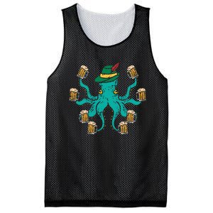 German Octopus Oktoberfest Funny Bavarian Festival Women Mesh Reversible Basketball Jersey Tank