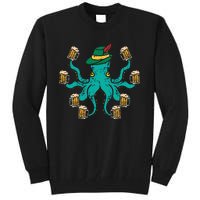 German Octopus Oktoberfest Funny Bavarian Festival Women Tall Sweatshirt