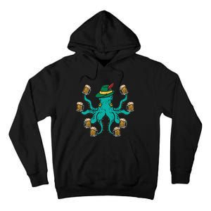 German Octopus Oktoberfest Funny Bavarian Festival Women Tall Hoodie