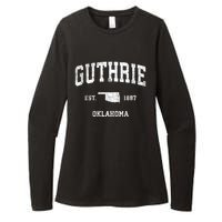 Guthrie Oklahoma Ok Vintage Sports Womens CVC Long Sleeve Shirt