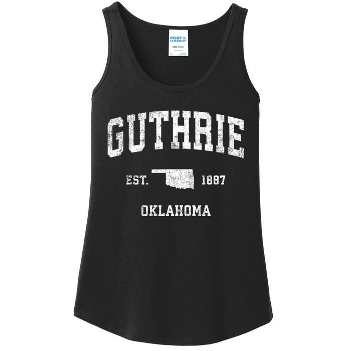 Guthrie Oklahoma Ok Vintage Sports Ladies Essential Tank