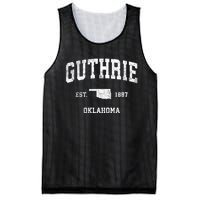 Guthrie Oklahoma Ok Vintage Sports Mesh Reversible Basketball Jersey Tank