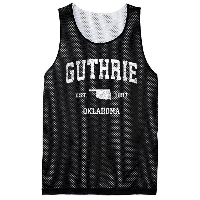 Guthrie Oklahoma Ok Vintage Sports Mesh Reversible Basketball Jersey Tank