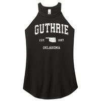 Guthrie Oklahoma Ok Vintage Sports Women's Perfect Tri Rocker Tank