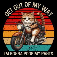 Get Out Of My Way Gonna Poop My Pants Funny Adult Humor Meme Sustainable Bucket Hat