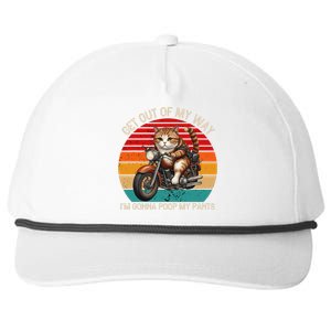 Get Out Of My Way Gonna Poop My Pants Funny Adult Humor Meme Snapback Five-Panel Rope Hat