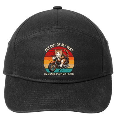 Get Out Of My Way Gonna Poop My Pants Funny Adult Humor Meme 7-Panel Snapback Hat