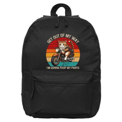 Get Out Of My Way Gonna Poop My Pants Funny Adult Humor Meme 16 in Basic Backpack