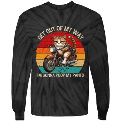 Get Out Of My Way Gonna Poop My Pants Funny Adult Humor Meme Tie-Dye Long Sleeve Shirt