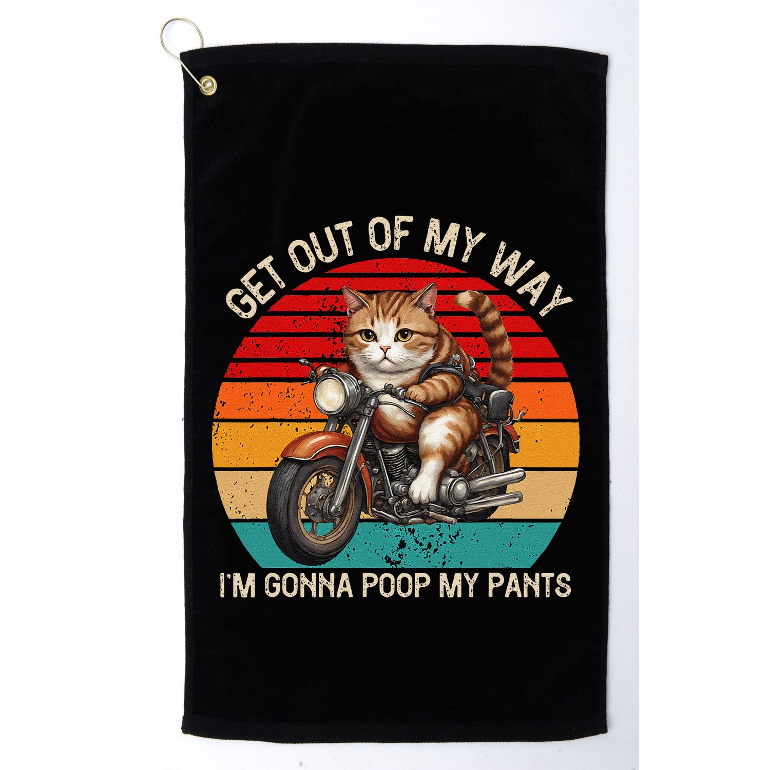 Get Out Of My Way Gonna Poop My Pants Funny Adult Humor Meme Golf Towel