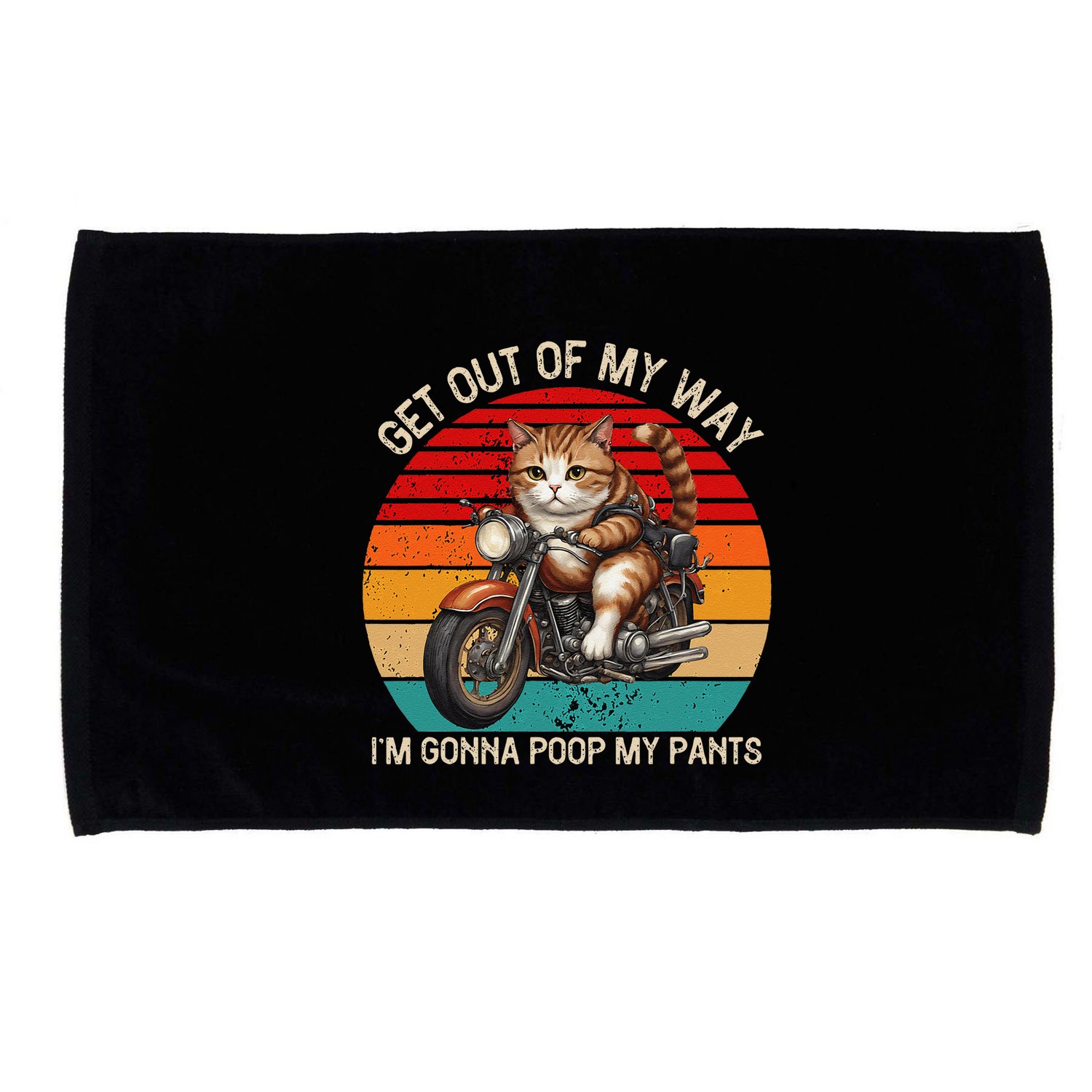 Get Out Of My Way Gonna Poop My Pants Funny Adult Humor Meme Microfiber Hand Towel