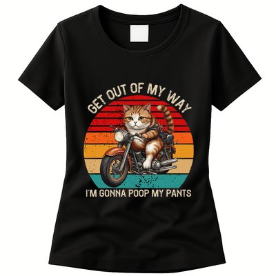 Get Out Of My Way Gonna Poop My Pants Funny Adult Humor Meme Womens T-Shirt