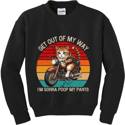 Get Out Of My Way Gonna Poop My Pants Funny Adult Humor Meme Kids Sweatshirt