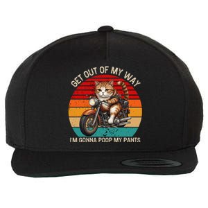 Get Out Of My Way Gonna Poop My Pants Funny Adult Humor Meme Wool Snapback Cap