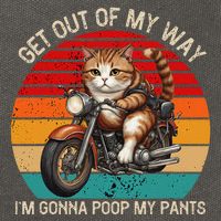 Get Out Of My Way Gonna Poop My Pants Funny Adult Humor Meme Cotton Canvas Backpack