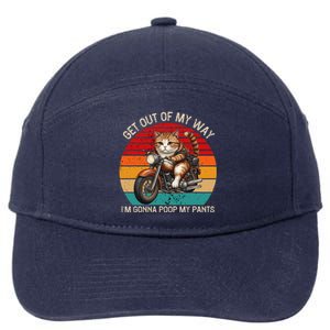 Get Out Of My Way Gonna Poop My Pants Funny Adult Humor Meme 7-Panel Snapback Hat