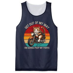 Get Out Of My Way Gonna Poop My Pants Funny Adult Humor Meme Mesh Reversible Basketball Jersey Tank