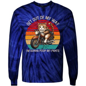 Get Out Of My Way Gonna Poop My Pants Funny Adult Humor Meme Tie-Dye Long Sleeve Shirt