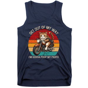 Get Out Of My Way Gonna Poop My Pants Funny Adult Humor Meme Tank Top