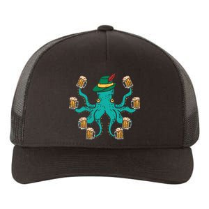 German Octopus Oktoberfest Funny Bavarian Festival Yupoong Adult 5-Panel Trucker Hat