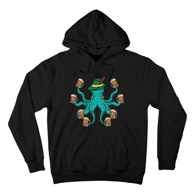 German Octopus Oktoberfest Funny Bavarian Festival Hoodie