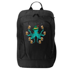 German Octopus Oktoberfest Funny Bavarian Festival City Backpack